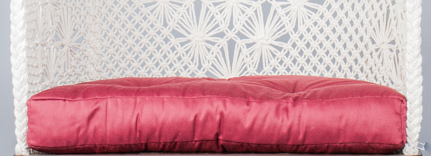 red color cotton pad