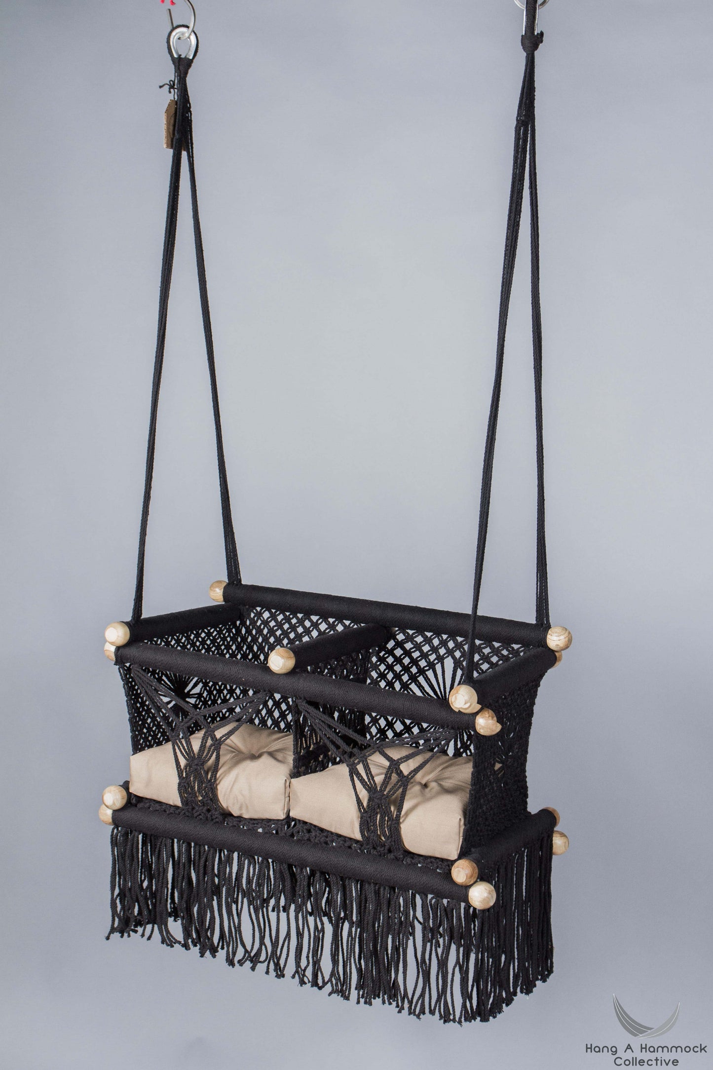 Twins Baby Chair - BLACK AND KHAKI CUSHIONS