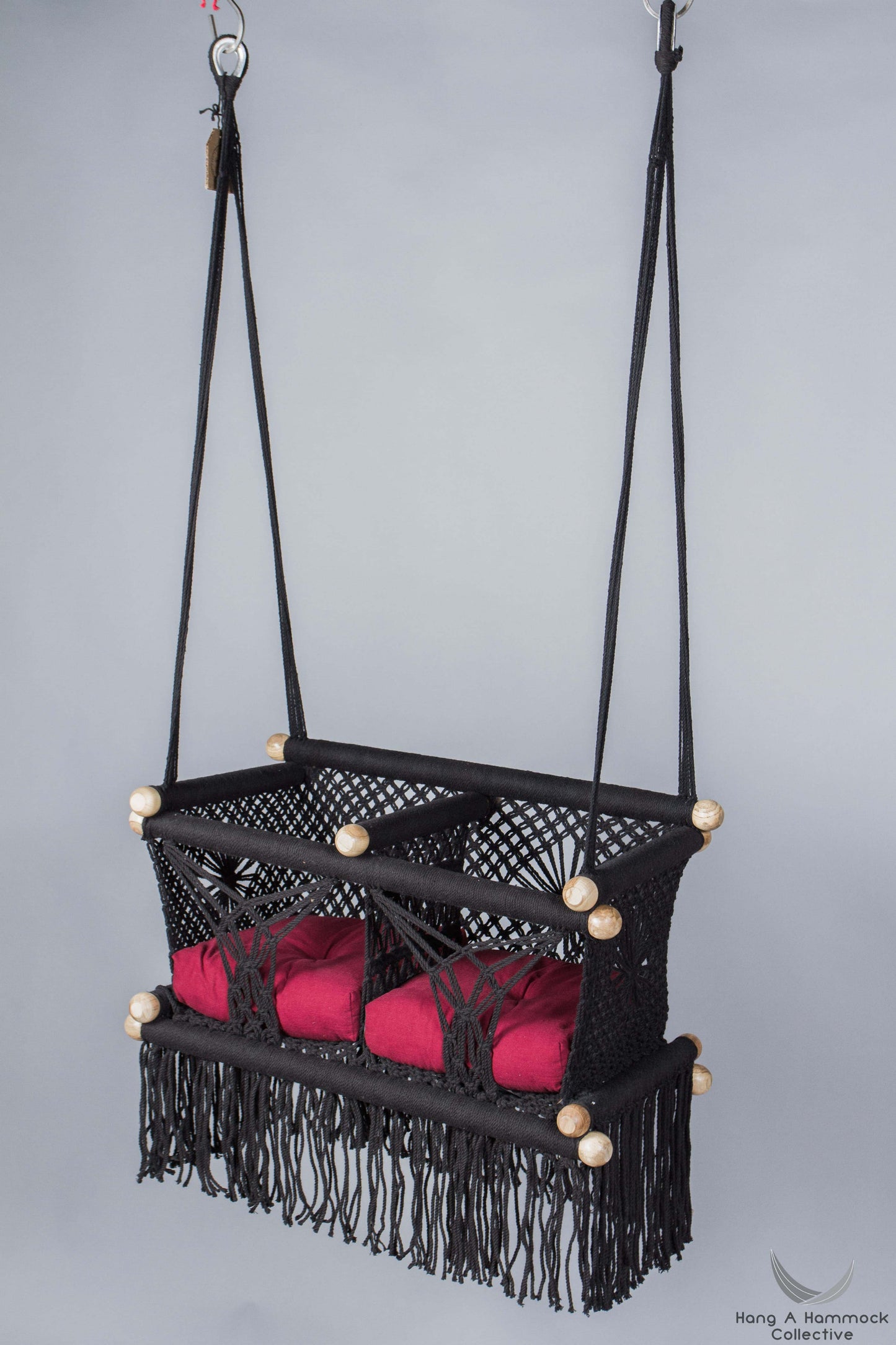 Twins Baby Chair - BLACK AND RED CUSHIONS