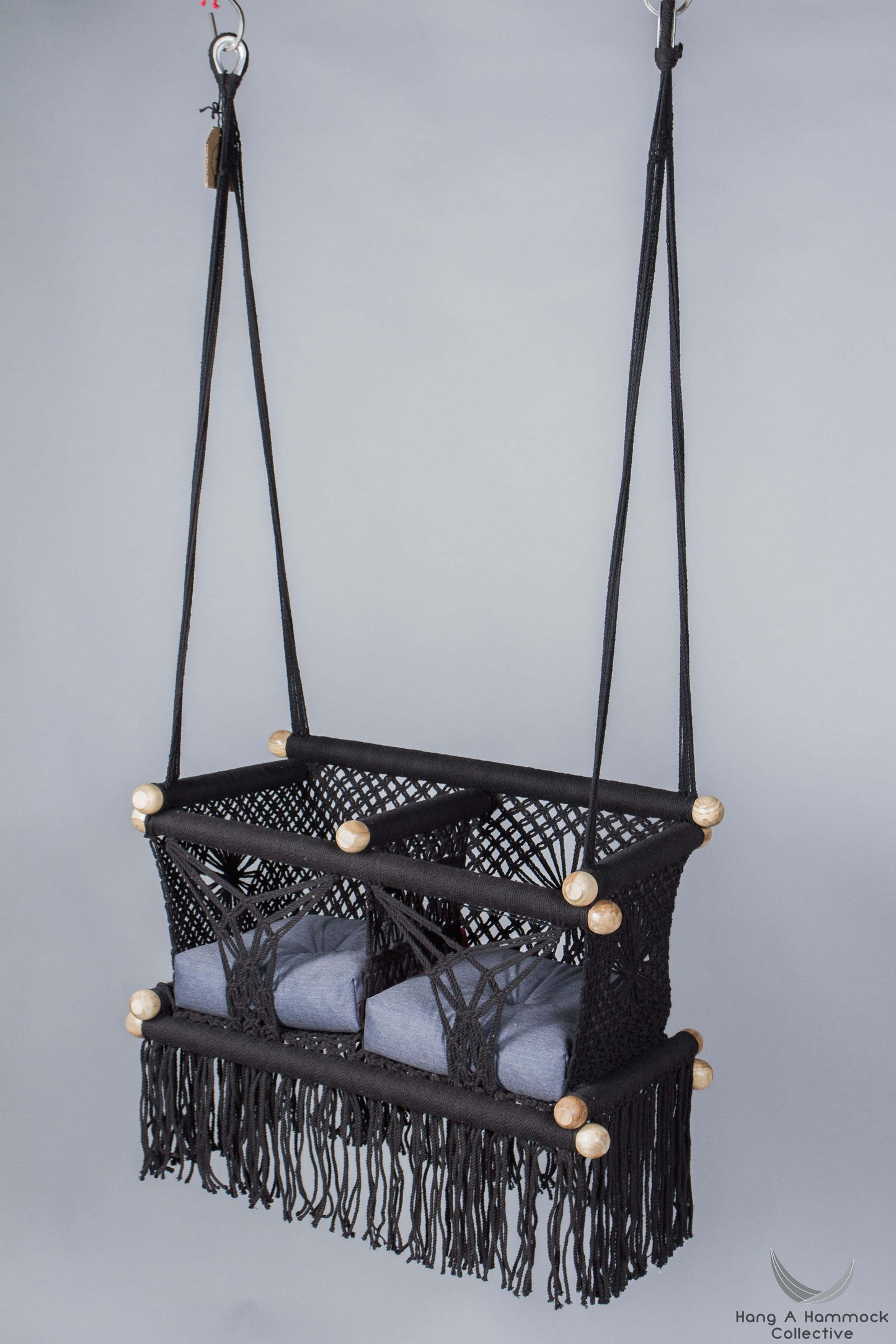 Twins Baby Chair - BLACK AND BLUE CUSHIONS