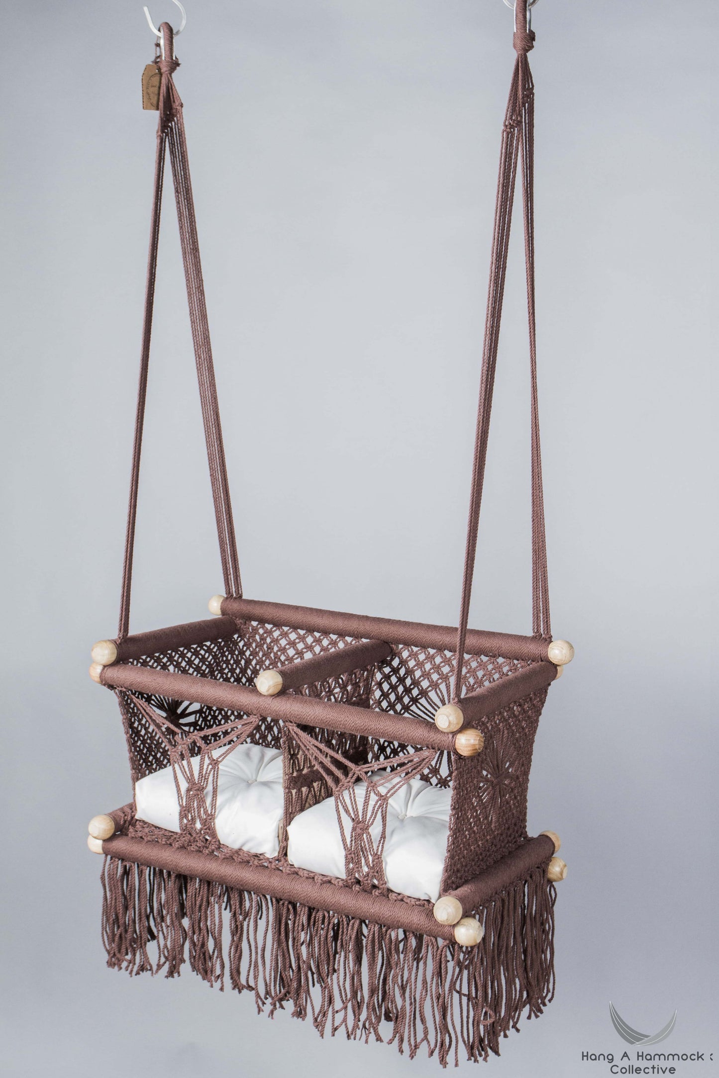 Twins Baby Chair - BROWN AND CREAM CUSHIONS