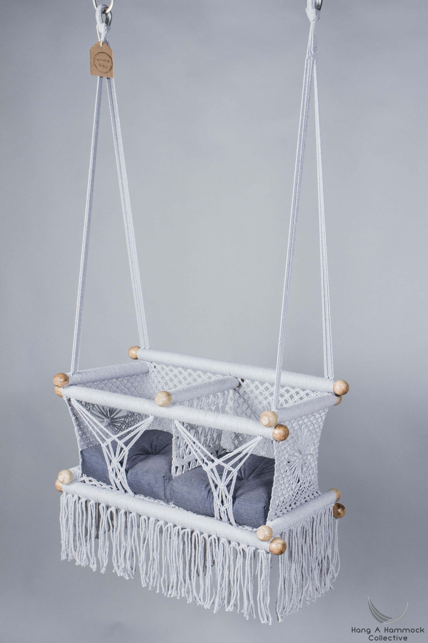 Twins Baby Chair - GREY AND BLUE CUSHIONS