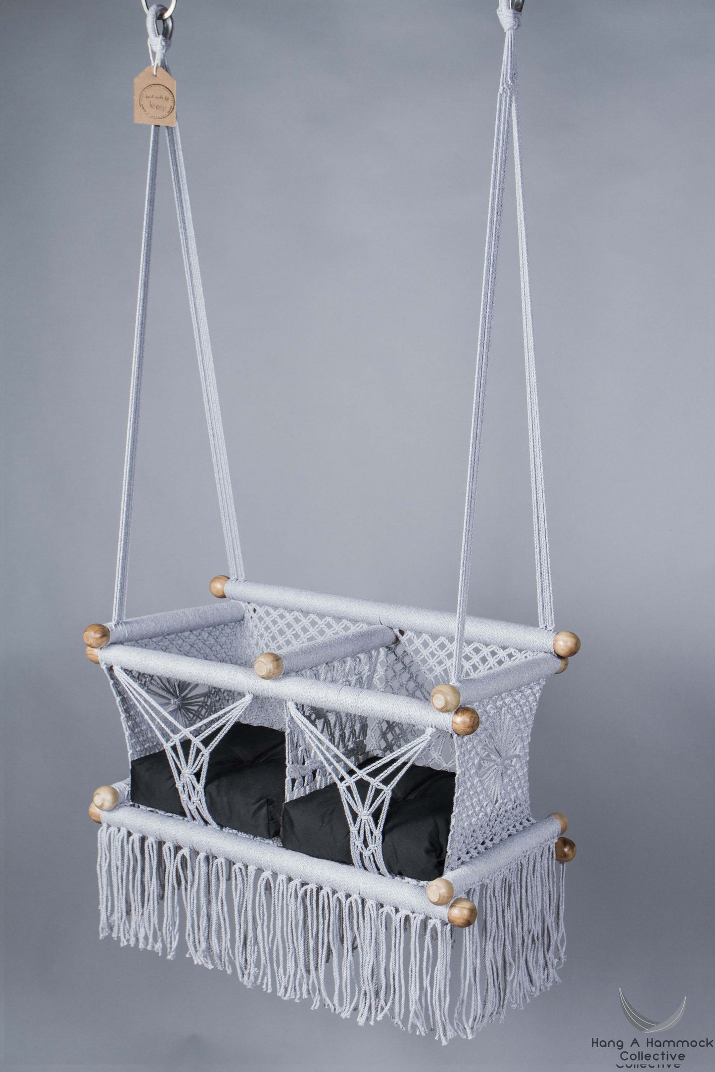 Twins Baby Chair - GREY AND BLACK CUSHIONS