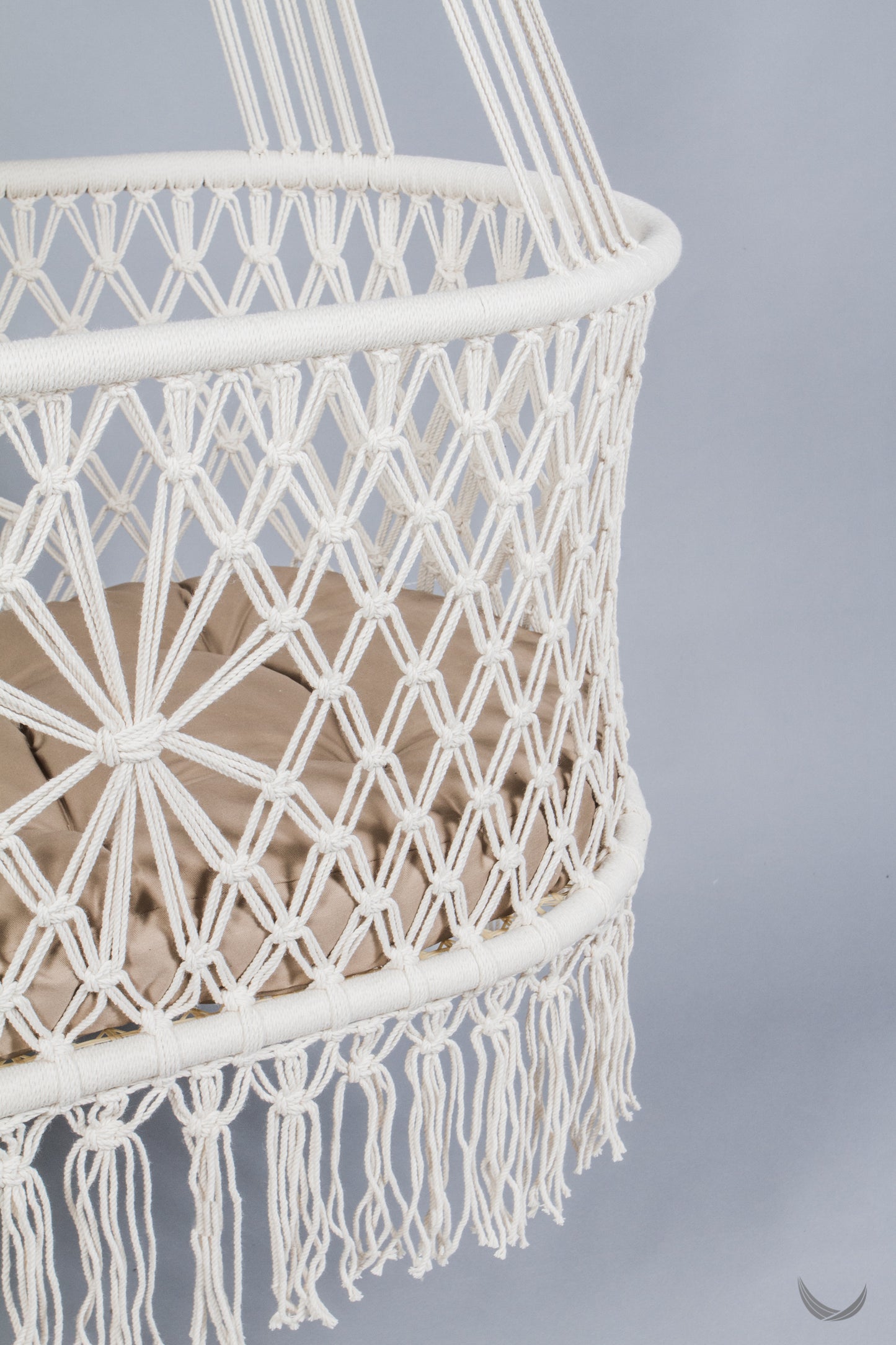 cotton hanging bassinet with a futon mattress