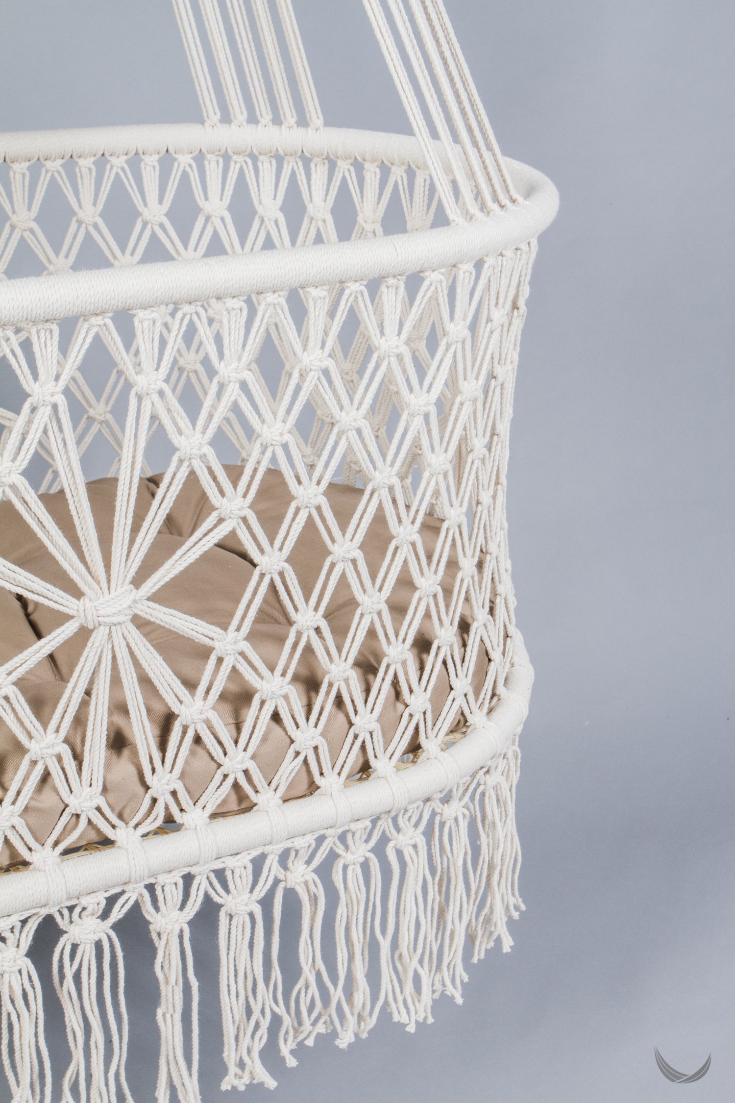cotton hanging bassinet with a futon mattress