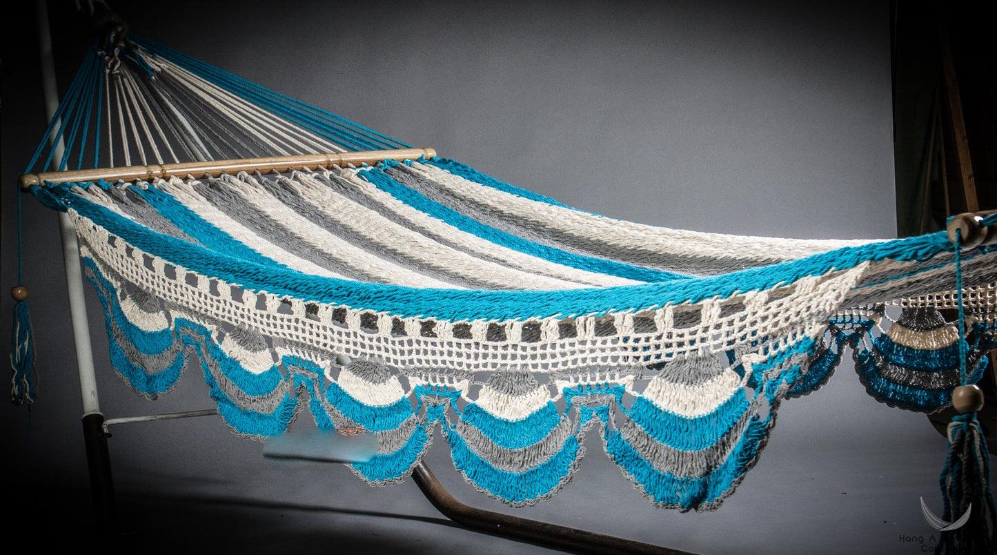 multicolor cottons crochet fringe trim