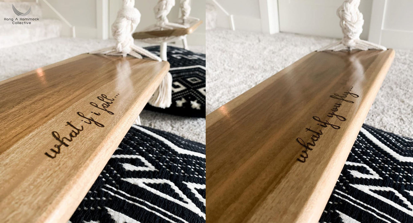 engraved pyrography wooden seat