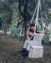 baby swing chair in the backyard - outdoor