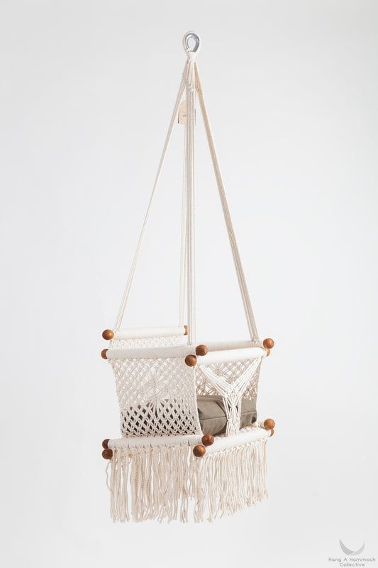 Timber & Cotton Baby Swing Chair. 100% Natural.