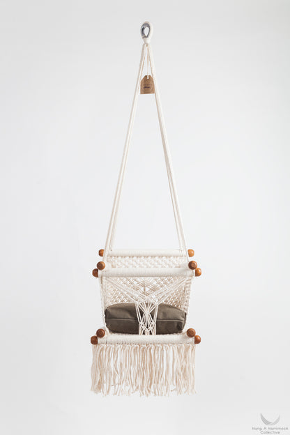 Timber & Cotton Baby Swing Chair. 100% Natural.