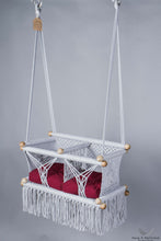 Twins Baby Chair - GREY AND RED CUSHIONS