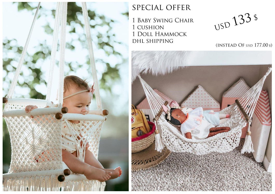 Doll Furniture or Swing + Baby Swing | Special Combo Offers | FREE SHIPPING 🌈